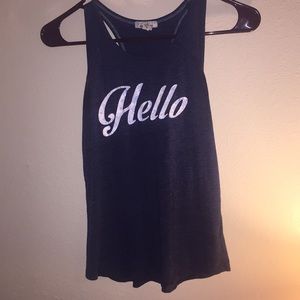 Hello tank top
